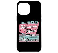 The Fifties 1950s Car Music Checkerboard Rockabilly Sock Hop Coque pour iPhone 13 Pro Max