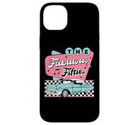 The Fifties 1950s Car Music Checkerboard Rockabilly Sock Hop Coque pour iPhone 14 Plus