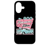 The Fifties 1950s Car Music Checkerboard Rockabilly Sock Hop Coque pour iPhone 17