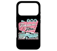 The Fifties 1950s Car Music Checkerboard Rockabilly Sock Hop Coque pour iPhone 17 Pro