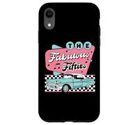 The Fifties 1950s Car Music Checkerboard Rockabilly Sock Hop Coque pour iPhone XR