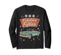 The Fifties 1950s Car Music Checkerboard Rockabilly Sock Hop Manche Longue