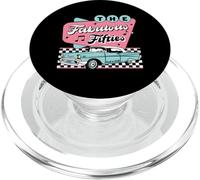 The Fifties 1950s Car Music Checkerboard Rockabilly Sock Hop PopSockets PopGrip pour MagSafe
