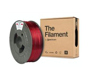 The Filament - Filament PETG 1.75mm, TRANSPARENT RED, 1kg Spule, Matériaux d'impression 3D Drucker, 3D Printer Printing Materials