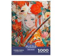 The Fille Wearing A Mask Puzzle 1000 Pièces Puzzle Adulte Jeu Educatif Défi Jouets Enfants Cadeaux 70x50cm/1000pcs
