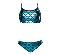 The Finals Mermaid Foil 2pc Bkini Bikini 2 pièces Style sirène métallisée Femme