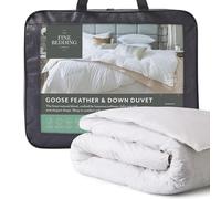 The Fine Bedding Company Couette en Plumes et Duvet d'oie pour lit Simple, 10,5 tog