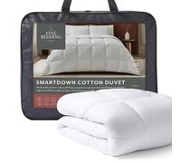 The Fine Bedding Company SmartDown Couette en Coton 10,5 tog - Toutes Saisons avec Smartfil recyclé Eco Smartfil - Hypoallergénique et Lavable - Couette de qualité hôtelière - Lit Simple