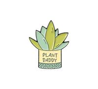 The Finer Things Club Émail Aiguille Plante Vert Mignon Plante Succulente Épinglette Vêtements Bavoir Sac Broche Badge Bijoux Cadeaux Pratique Handled