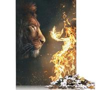 The Fire Inside Puzzles 1000 Pièces Cadeau Unique Jeu Éducatif Challenge Toy À De Qualité Supérieure Peinture Art pour Adultes Et Enfants À Partir De 14 Ans 1000pcs (75x50cm)