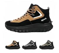 The First Young Shoes Men, The First Young Safety Work Orthopedic Hiking Boots, Mens Outdoor Hiking Safety Work Boots Non Slip Orthopedic Sneakers (Khaki,47)