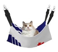The Flag of Scarborough Hamac pour chat - Hamac de fenêtre parfait pour chats de grande taille, furets, lapins et petits animaux, noir