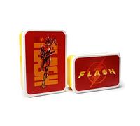 The Flash DC Comics Lot de 2 boîtes à goûter réutilisables en plastique sans BPA