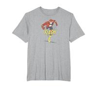 The Flash Desaturated Flash T-Shirt, Homme Grandes Tailles, Gris Chiné, 4X Tall