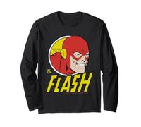 The Flash Logo Comic Hero Circle, Rouge et Jaune, Speed Manche Longue