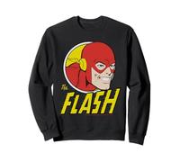 The Flash Logo Comic Hero Circle, Rouge et Jaune, Speed Sweatshirt
