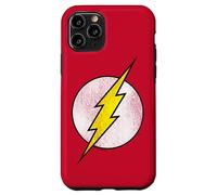 The Flash Logo Distressed White & Yellow Coque pour iPhone 11 Pro