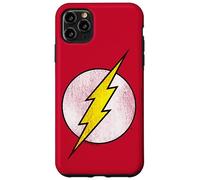 The Flash Logo Distressed White & Yellow Coque pour iPhone 11 Pro Max