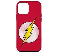 The Flash Logo Distressed White & Yellow Coque pour iPhone 12 Mini