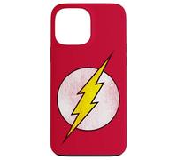 The Flash Logo Distressed White & Yellow Coque pour iPhone 13 Pro Max