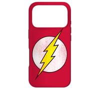The Flash Logo Distressed White & Yellow Coque pour iPhone 17 Pro
