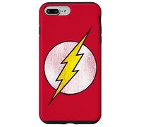 The Flash Logo Distressed White & Yellow Coque pour iPhone 7 Plus/8 Plus