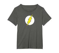 The Flash Logo T-Shirt, Femme Grandes Tailles, Asphalte, 5X