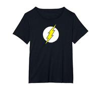 The Flash Logo T-Shirt, Femme Grandes Tailles, Noir, 5X
