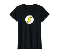 The Flash Logo T-Shirt, Femme, Noir, 3XL