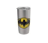 The Flash Movie Batman Logo Distressed Gobelet isotherme en acier inoxydable double paroi