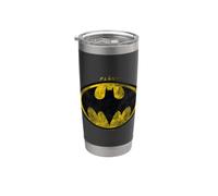 The Flash Movie Batman Logo Distressed Gobelet isotherme en acier inoxydable double paroi