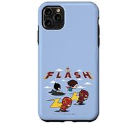 The Flash Movie Batman Supergirl Chibi in The Sky Coque pour iPhone 11 Pro Max