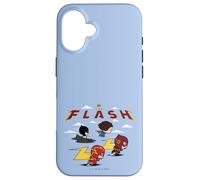 The Flash Movie Batman Supergirl Chibi in The Sky Coque pour iPhone 16