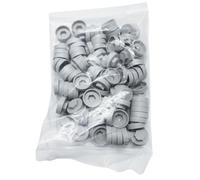 The Flashings Factory Boîte de 100 capuchons hexagonaux (16 mm) - Capuchons hexagonaux en plastique pour vis avec rondelle de 16 mm conçus pour vis de toiture et revêtement (100)