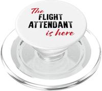 The Flight Attendant is Here - Drôle PopSockets PopGrip pour MagSafe