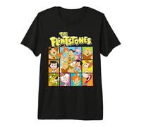 The Flintstones Character Squares T-Shirt Haut de Gamme