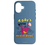 The Flintstones Dino A Day's Work is Never Done Coque pour iPhone 16