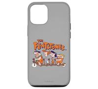 The Flintstones Fred Wilma Betty Barney on Bike Coque pour iPhone 12/12 Pro