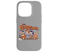 The Flintstones Fred Wilma Betty Barney on Bike Coque pour iPhone 14 Pro