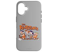 The Flintstones Fred Wilma Betty Barney on Bike Coque pour iPhone 16