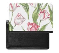 The Flowers Are All Étui de passeport rouge en cuir synthétique pour cartes de crédit et passeport pour homme et femme, blanc, taille unique, moderne, blanc, Taille unique, Moderne