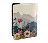 The Flowers are in Full Bloom. Porte-passeport imprimé, étui de voyage en cuir PU pour homme et femme, 16,5 cm