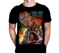 The Fly Hommes Tshirt Classique Film d'horreur, T-Shirt Noir Graphique, Film Poster Tee