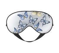 The Flying-Up Masque de sommeil motif papillons double face pour homme et femme - Occultant pour dormir et voyager