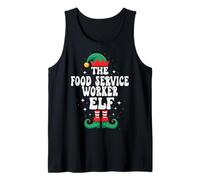 The Food Service Worker Elf Funny Christmas Débardeur