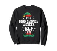 The Food Service Worker Elf Funny Christmas Sweatshirt