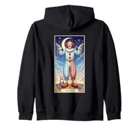 The Fool Clown Tarot Cosmic Dreamscape Sweat à Capuche