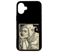 The Fool Jester in Court Entertainer Comédie médiévale Drôle Coque pour iPhone 16 Plus