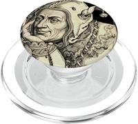 The Fool Jester in Court Entertainer Comédie médiévale Drôle PopSockets PopGrip pour MagSafe