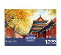 The Forbidden City 1000 Pcs Carton Extra-épais Coffret De Puzzles Forbidden City Stimulant Et Éducatif Défi Unique Puzzles As Birthday Gifts 38x26cm/1000pcs